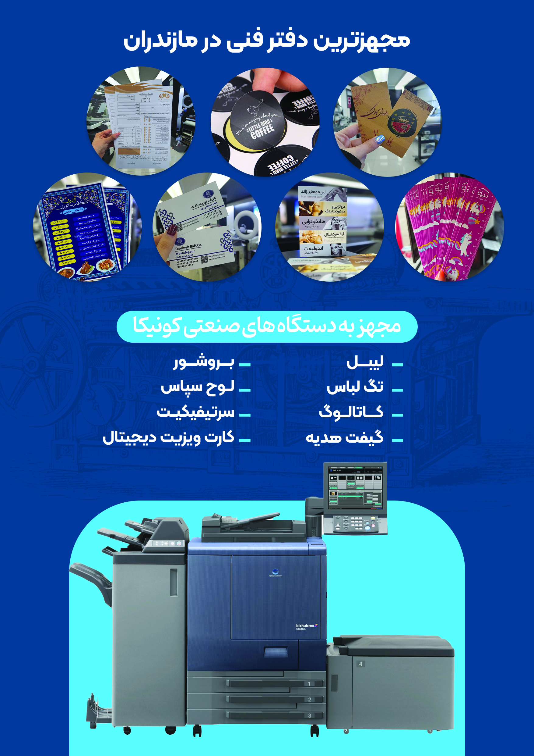  مجهز به دستگاههای صنعتی کونیکا